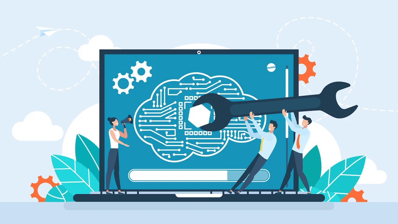 People using legal analytic tools to work on data